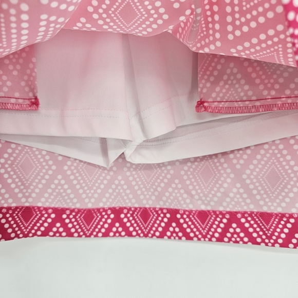 Coral Bay Golf Skort Quick Dry Side Zipper Hot Pink Womens Size 10P - Picture 3 of 6